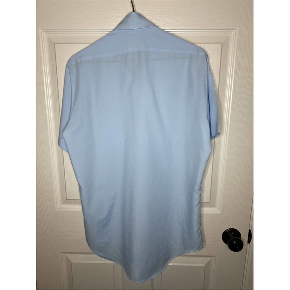 Vintage 1970s Ultressa Button Up Short Sleeve Shirt 14 1/2 - Picture 4 of 10